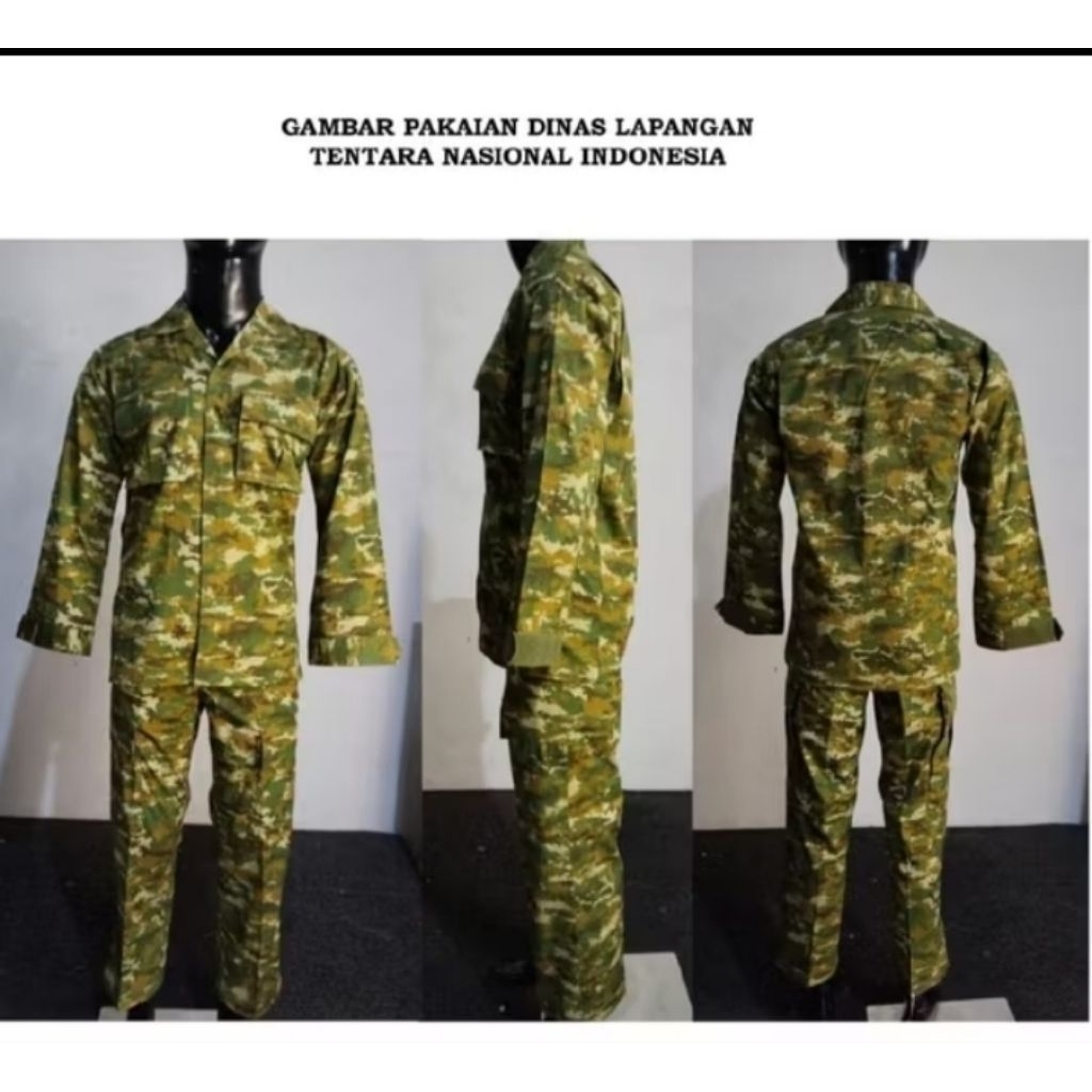 BAJU PDL/ TNI /TERBARU SAGE GREEN PEREKAT  1 STEL