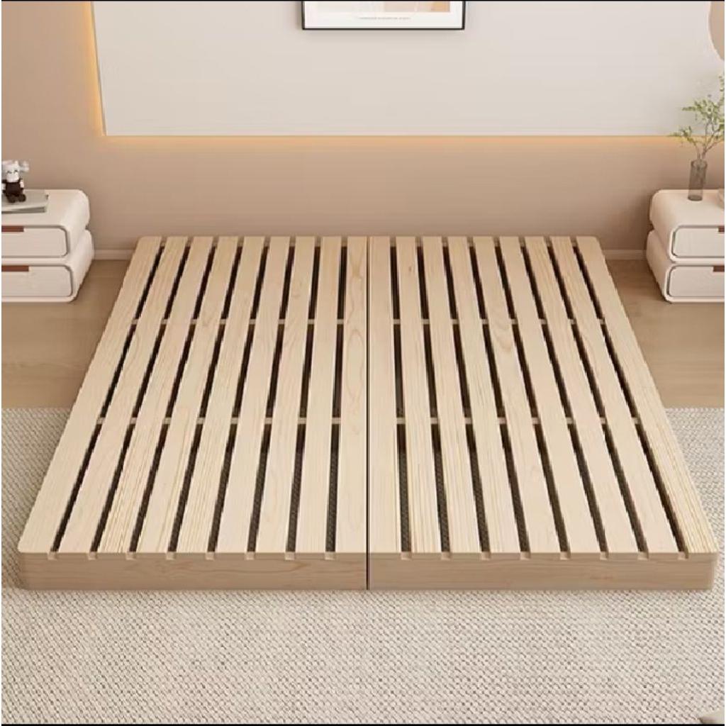 Dipan Kasur Estetik Ala Korea/Dipan Kasur/Dipan Kasur Kayu tinggi 10cm