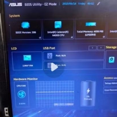 motherboard normal asus tp203n intel n4000