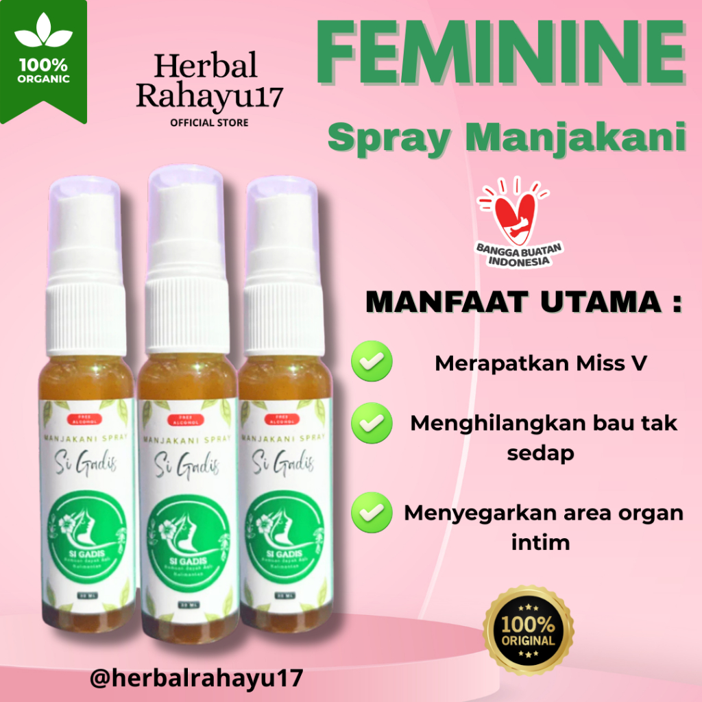 [Original] SPRAY Ramuan Dayak  Perapat Miss V Vagina Kembali Perawan