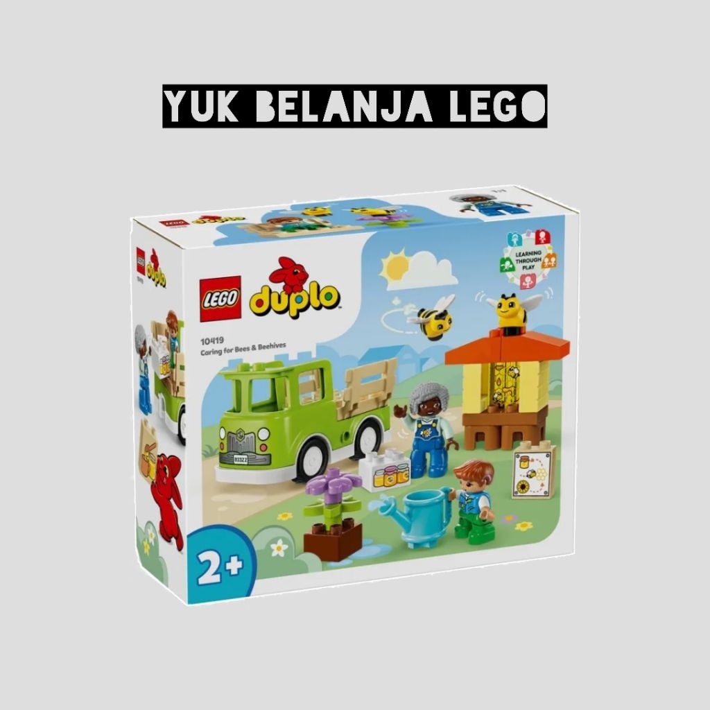 LEGO DUPLO Town 10419 Caring for Bees & Beehives Toy (22 Pieces)