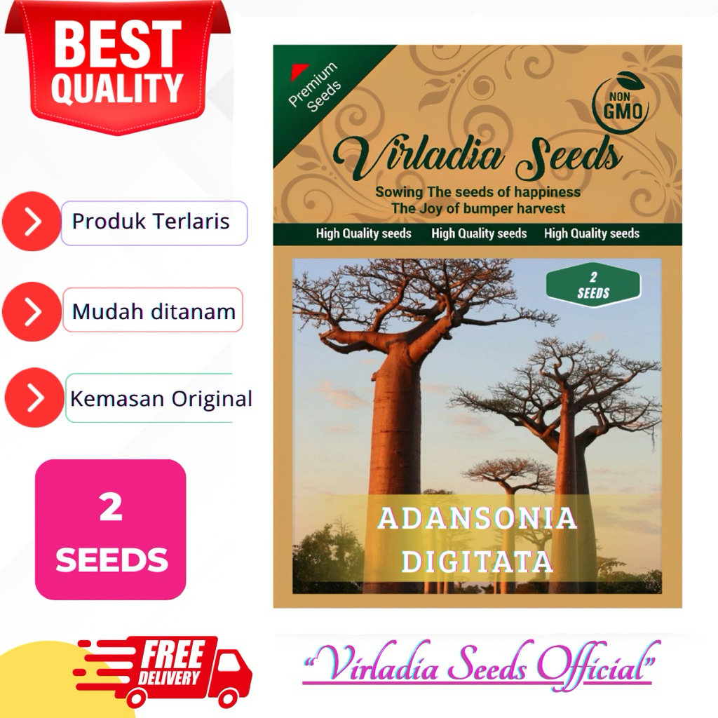 [Virladia Seeds] Biji Benih Pohon Raksasa Baobab