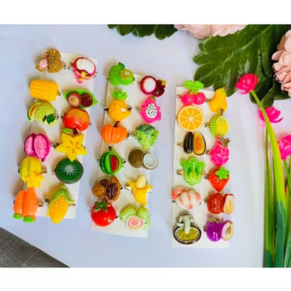 Lusinan Bros Pin Karakter Buah dan Sayur