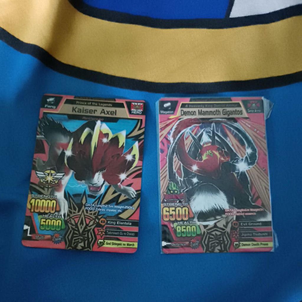 Kartu Animal Kaiser Axel dan Gigantos