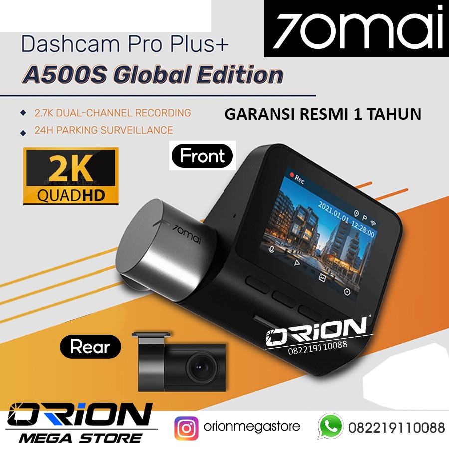 70mai Dash Cam Pro Plus+ A500S 1944P GPS ADAS 70 mai DVR Camera