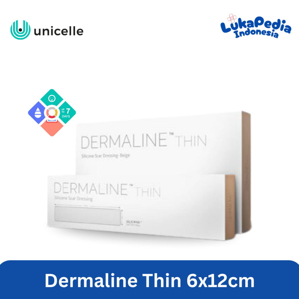 Perawatan Keloid - Dermaline - Thin Silicone Scar Sheet -6x12 cm/pc