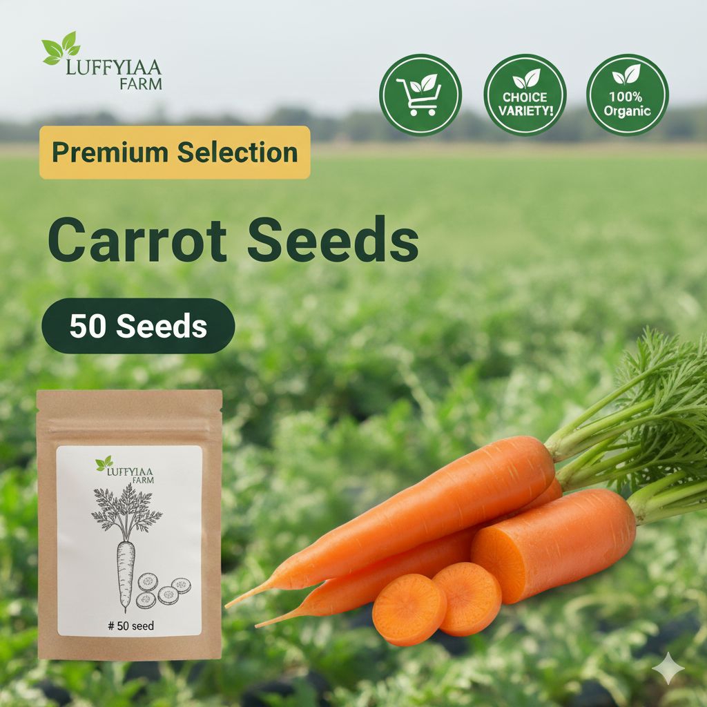 Benih wortel | Bibit wortel | Cepat tumbuh dan berbuah | cocok di tanam didataran rendah