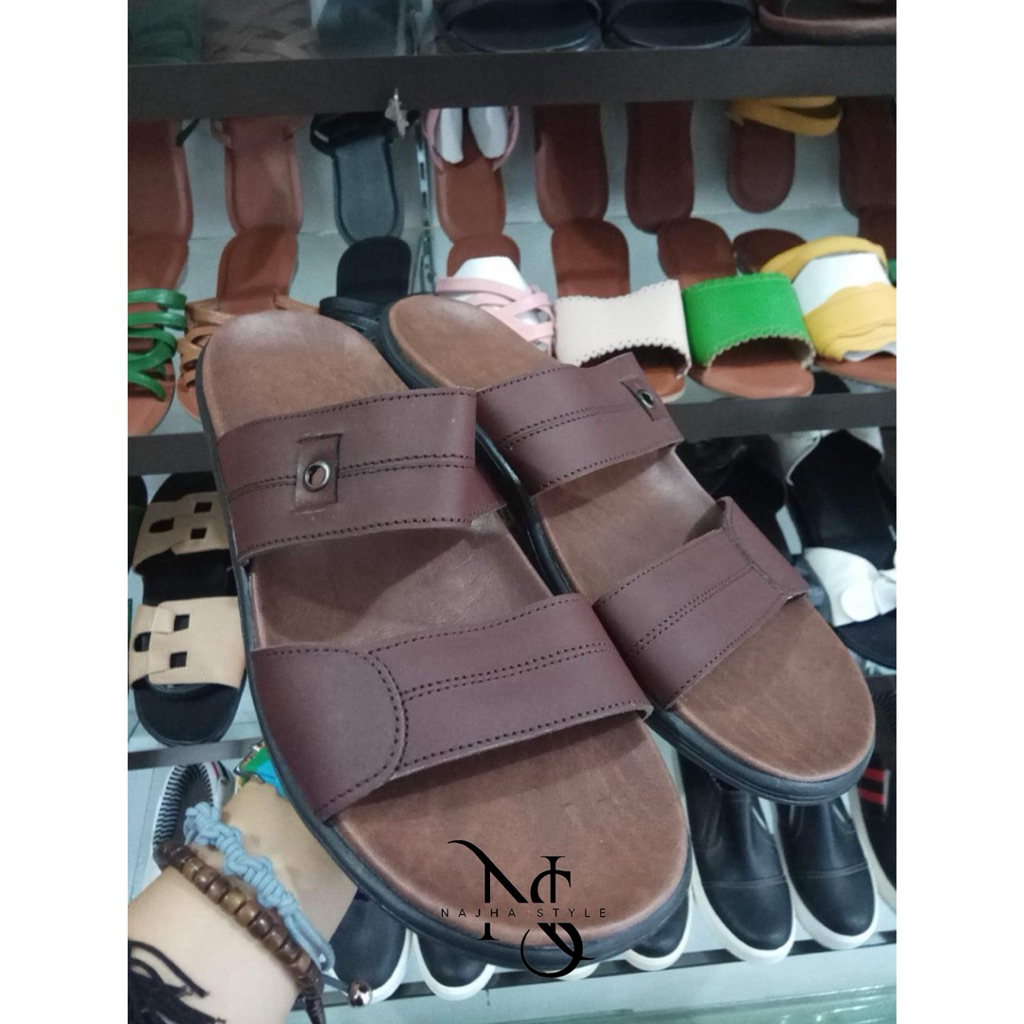 NAJHA | ETL11 | Sendal Kulit Wanita | Sendal Kulit Premium | Sendal Kulit Rekomended | Sendal Kulit 