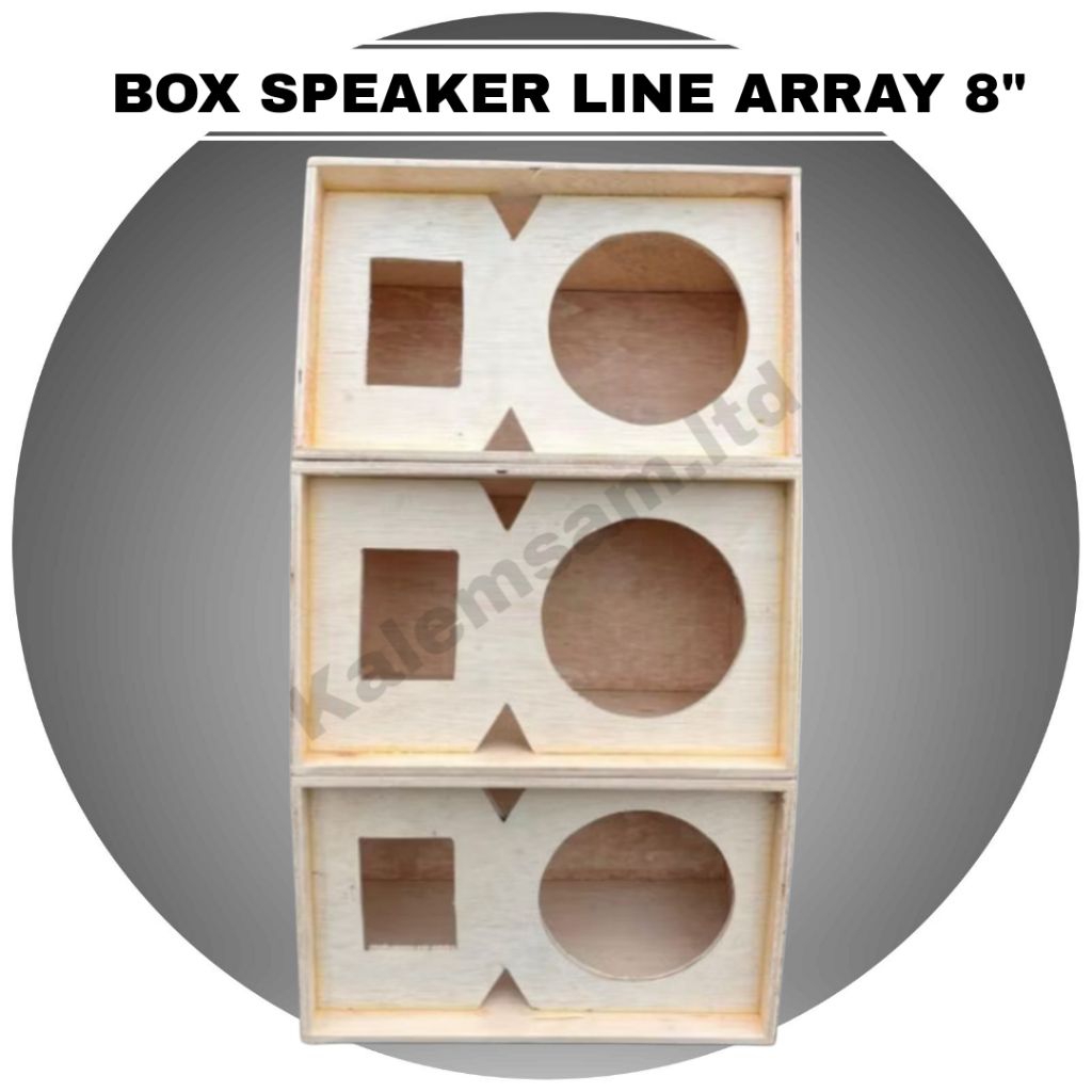 Box Speaker Line Array 8 in + lubang tweter