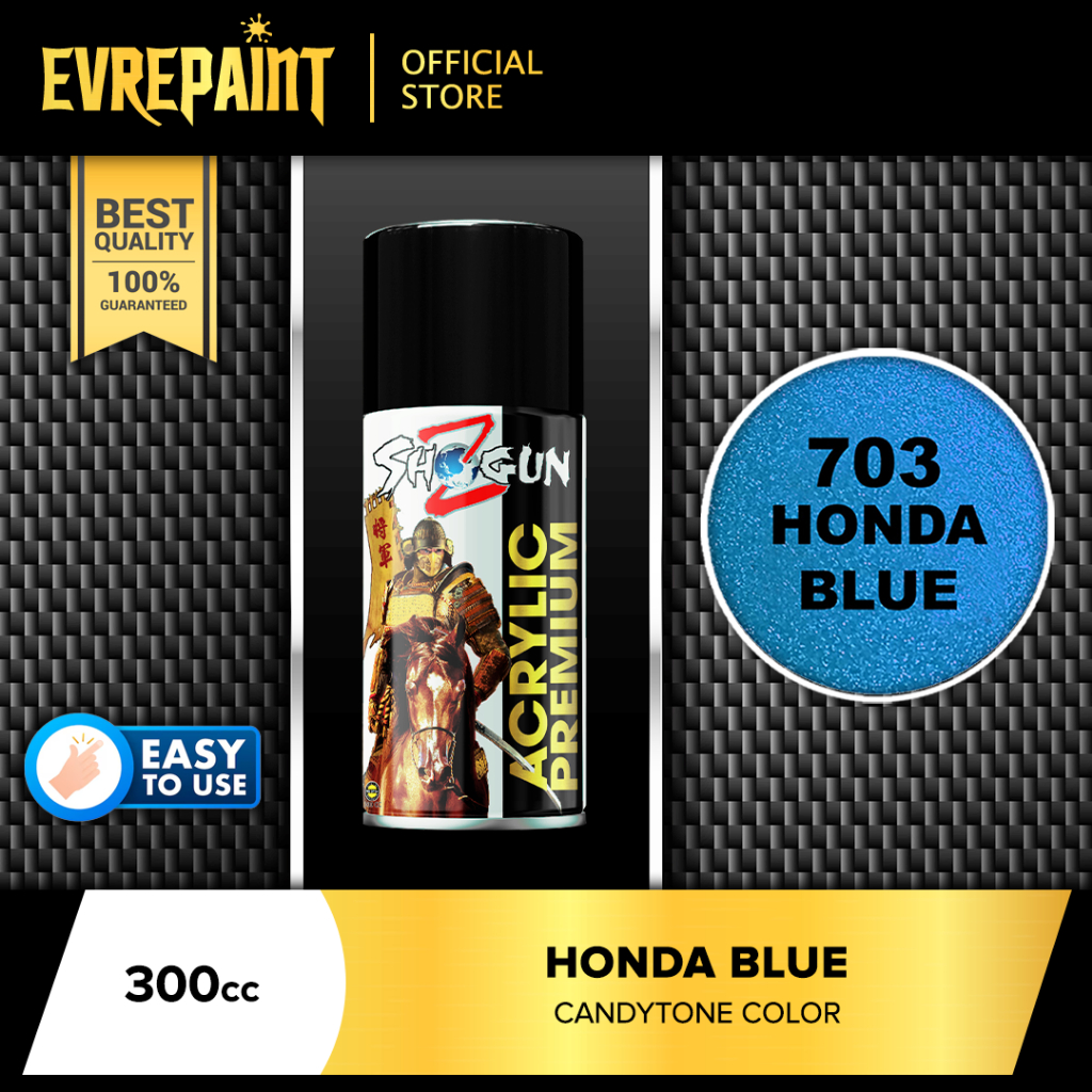 Pilok Pilok Shogun Z Cat Semprot Acrylic Premium 300 CC Honda Blue 703