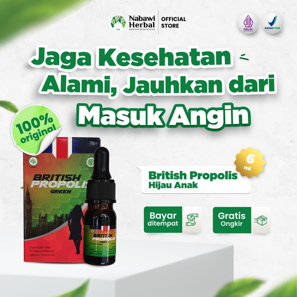 BRITISH PROPOLIS - British Propolis For Kids 6 ml Multivitamin Anak Nutrisi Kekebalan Tubuh
