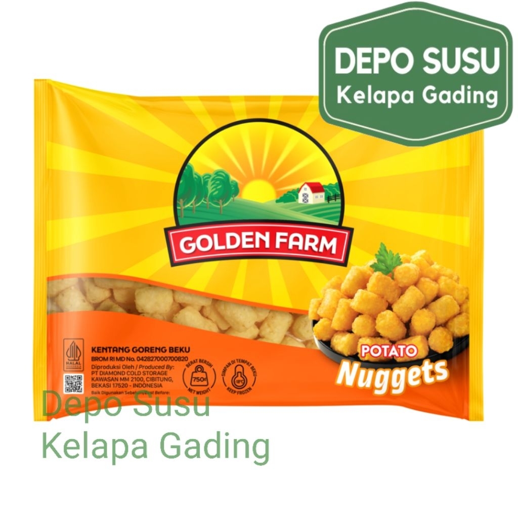 Golden Farm Potato Nuggets 750gr | Kentang Goreng 750 GoldenFarm