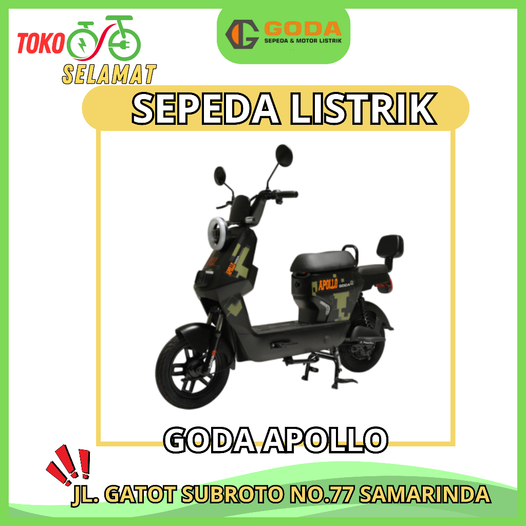 [LUAR SAMARINDA] SEPEDA LISTRIK GODA 118 APOLLO