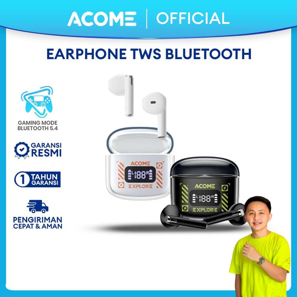 Acome TWS Bluetooth 5.4 Gaming IPX4 1Yr Warranty