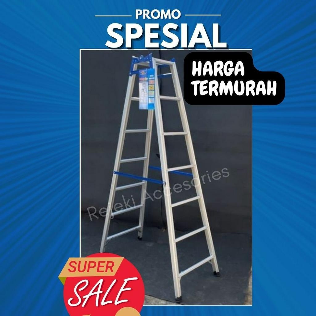 Tangga Lipat Aluminium 1m/ 1,5m / 1,75m / 2m (KHUSUS INSTANT)