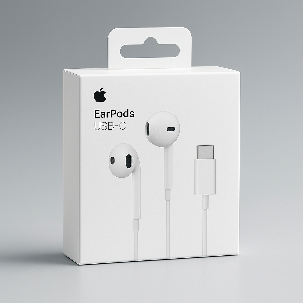 Apple EarPhone Original Headset Earphone Kabel dengan Lightning & Type C Connector – Kompatibel iPho