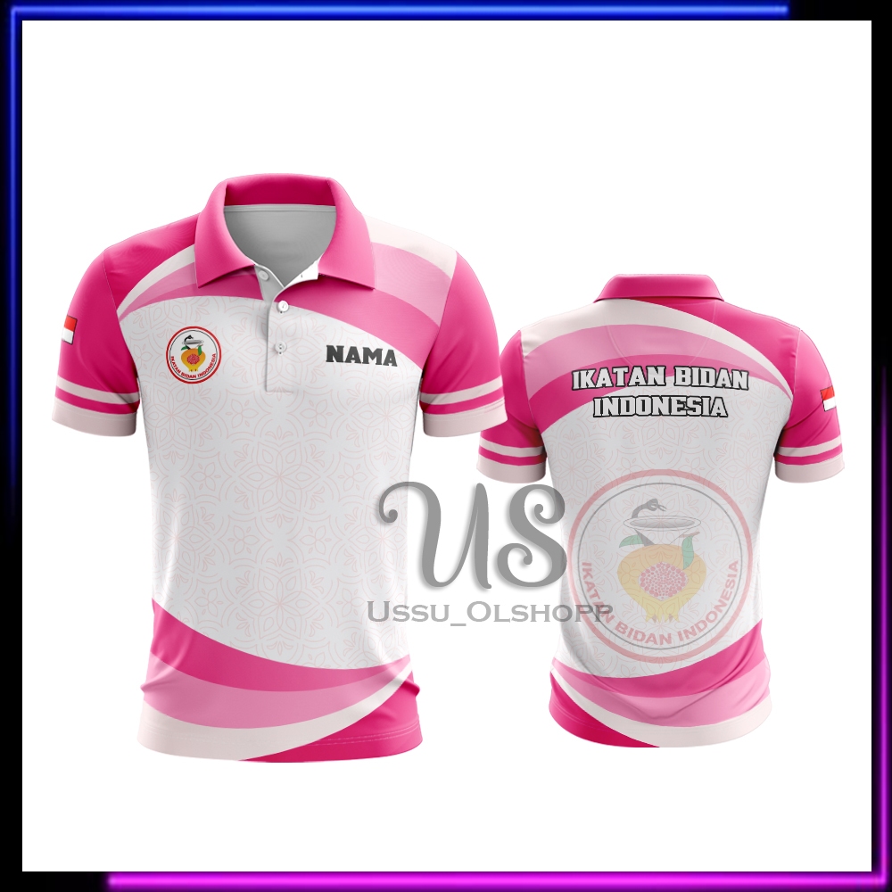 JERSEY BIDAN / KAOS KERAH BIDAN LENGAN PANJANG / BAJU BIDAN LENGAN PENDEK / KAOS BIDAN CUSTOM NAMA