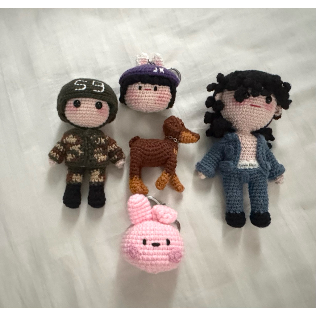 Jungkook BTS doll boneka crochets handmade