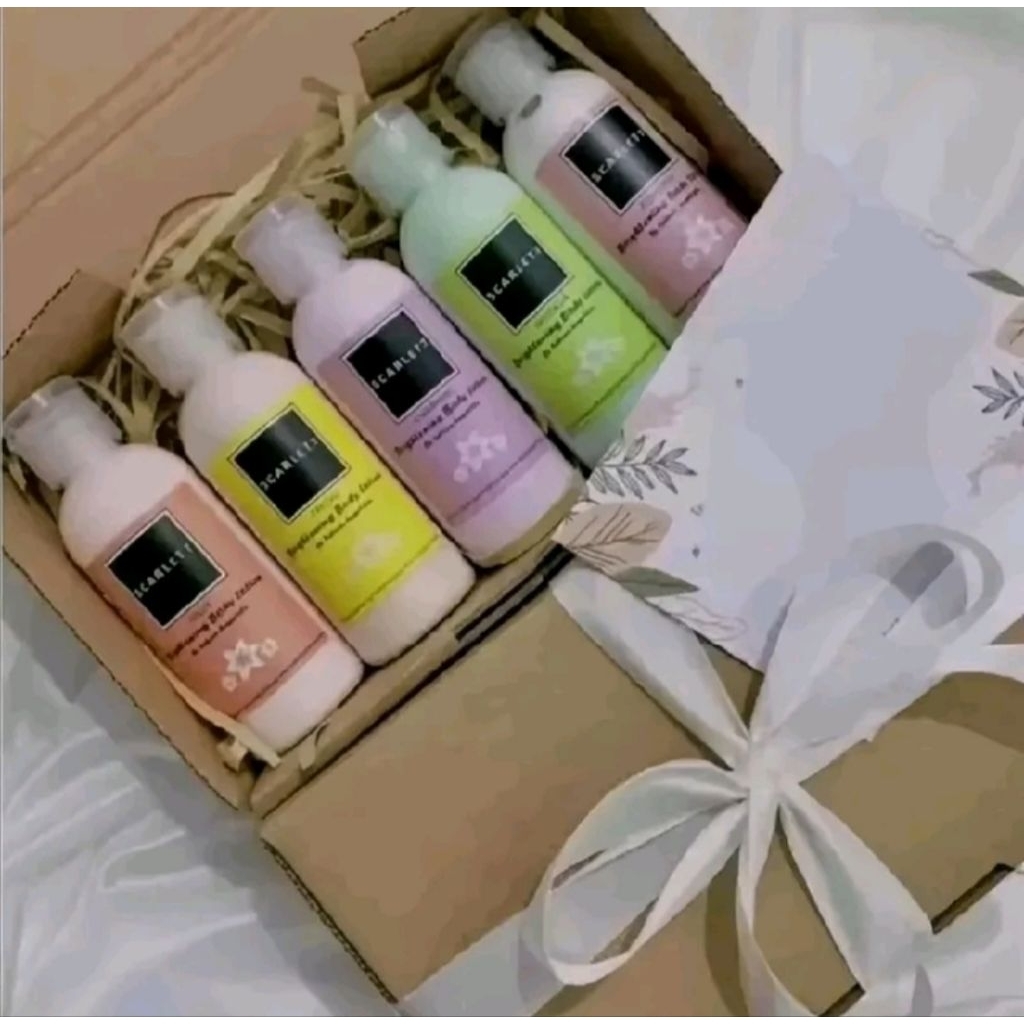 5-PCS Scarlet body lotion mini 30 ml Rondom kemasan travel tester