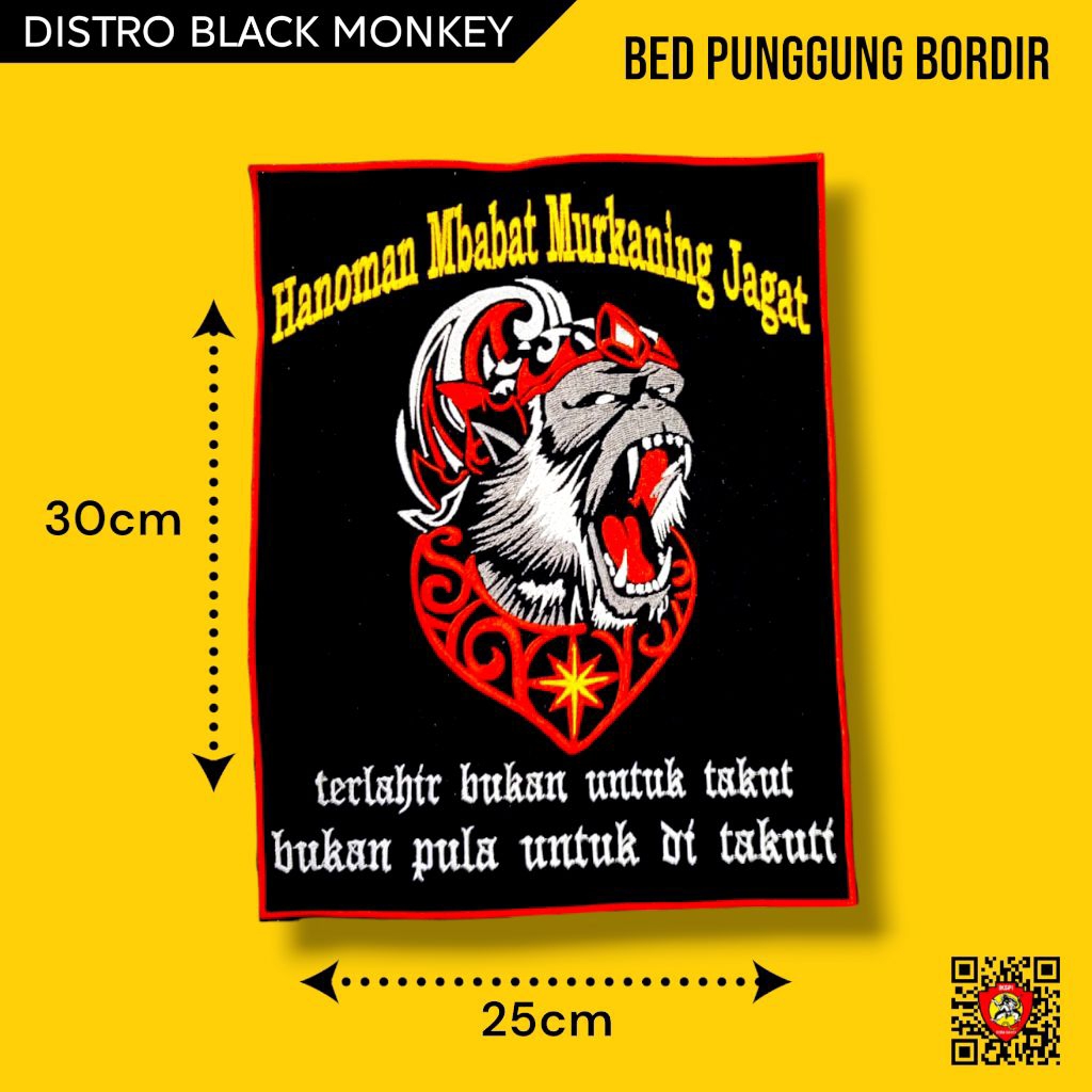 bet iks.pi kera sakti /bet punggung bordir anoman. bed punggung bordir iks.pi kera sakti