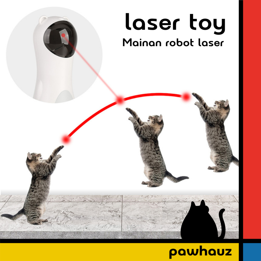 Laser Robot Toy Mainan Robot Laser Kucing PawHauz