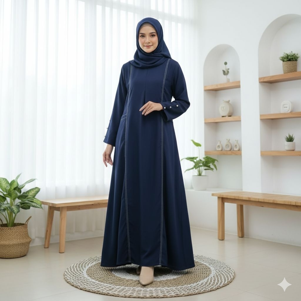 Shafeya Abaya Bahan Yoris Premium/ Gamis Shafeya Abaya Yoris Premium/ Gamis Polos Bahan Yoris/ Abaya