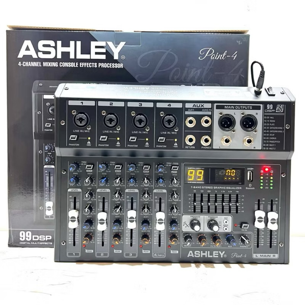 MIXER ASHLEY POINT4 - POINT 4 ORIGINAL ASHLEY 4 CHANNEL USB RECORDING