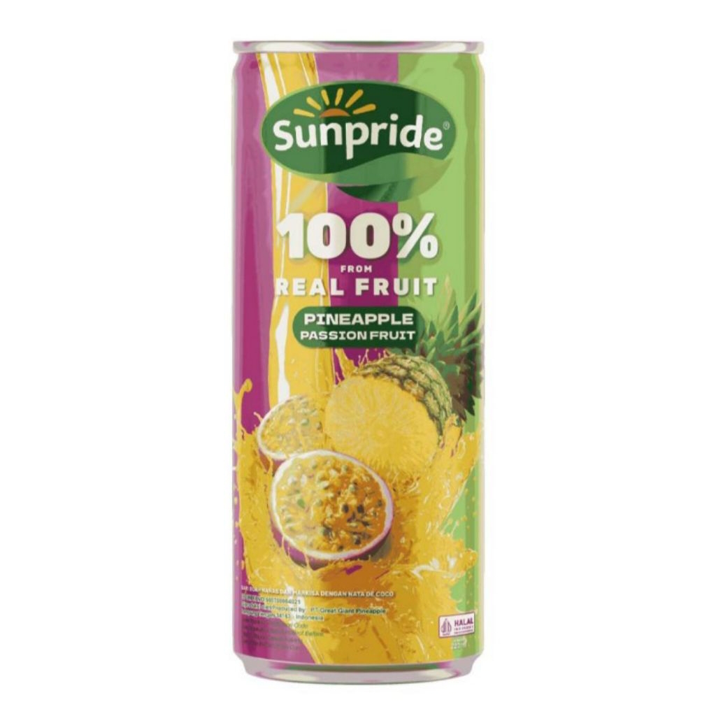 Sunpride Jus Buah Nanas Markisa Kaleng 220 ml