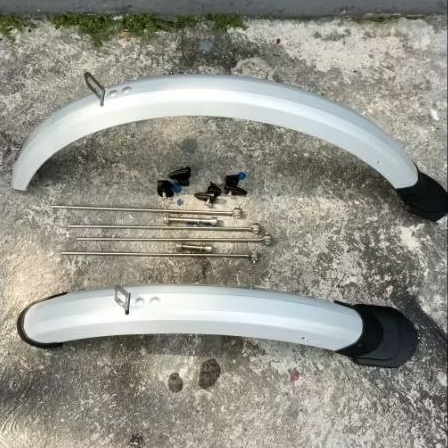 spakbor fender sepeda 16 inch silver
