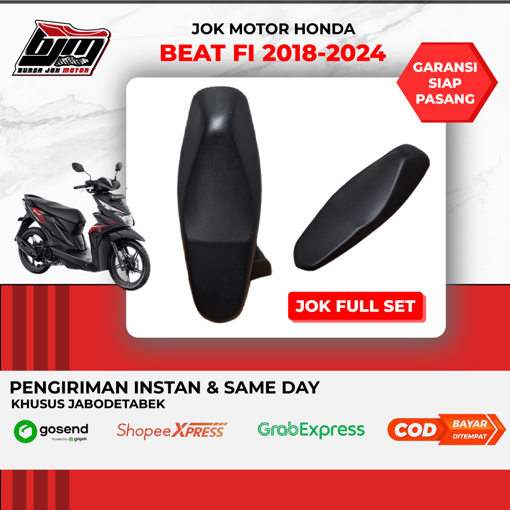 Jok motor beat fi 2020-2025 beat deluxe standar & variasi komplit tinggal pasang I Pengiriman Instan