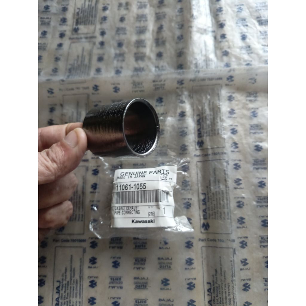 GASKET EXHAUST MUFFLER KLX250 PAKING KNALPOT KLX 250 DTRACKER 250 GASKET SAMBUNGAN KNALPOT DTRACKER 