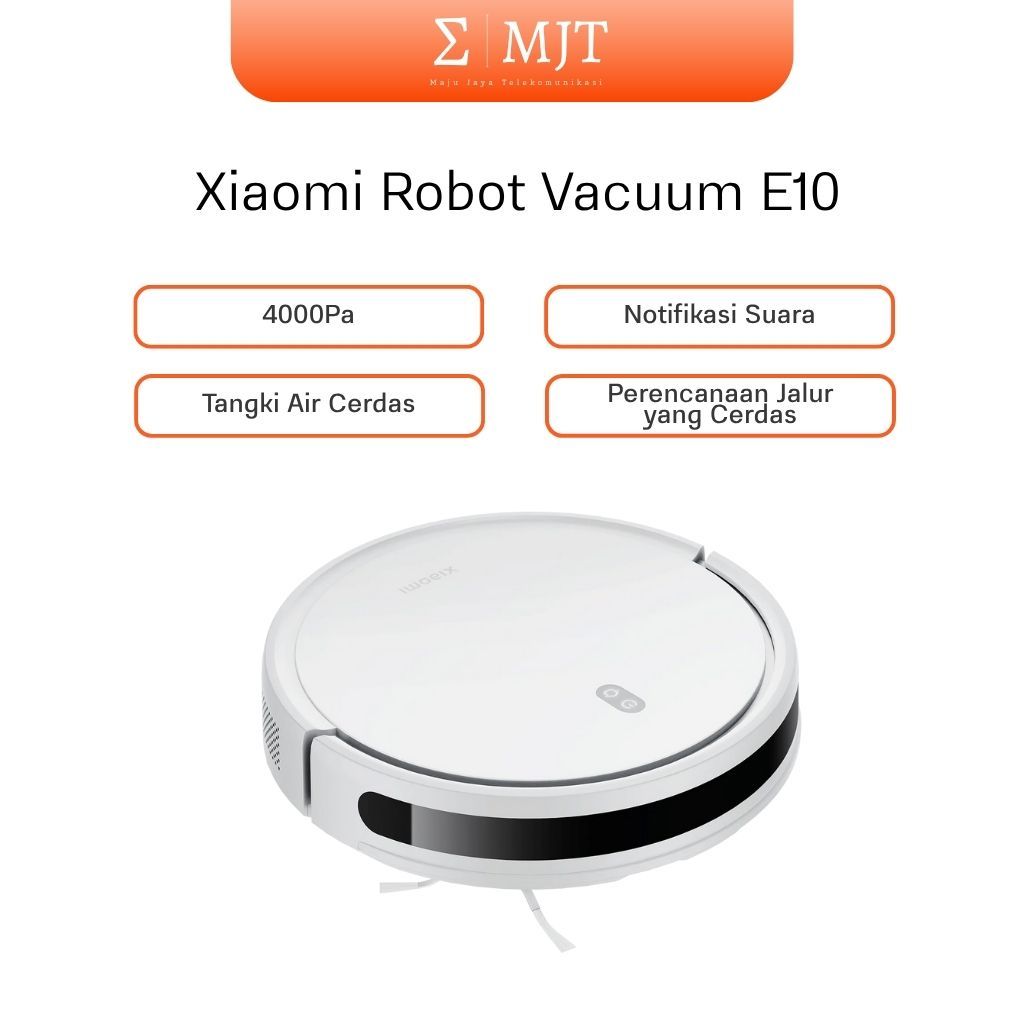 MJT Xiaomi Robot Vacuum E10 Robot Penyedot Debu 4000Pa Tangki 3 Tingkat Kontrol Aplikasi