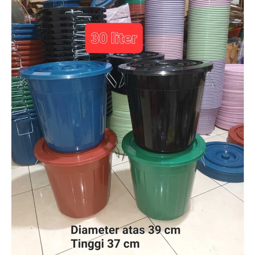Ember Tutup Plastik 30 Liter