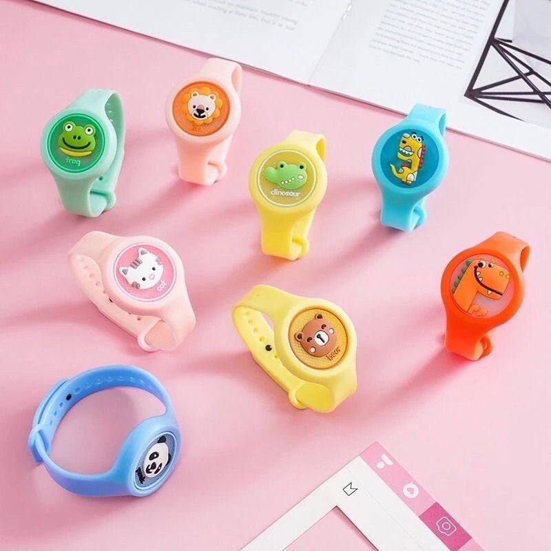 JAM TANGAN BAYI CLIP ANTI NYAMUK LED GESPER