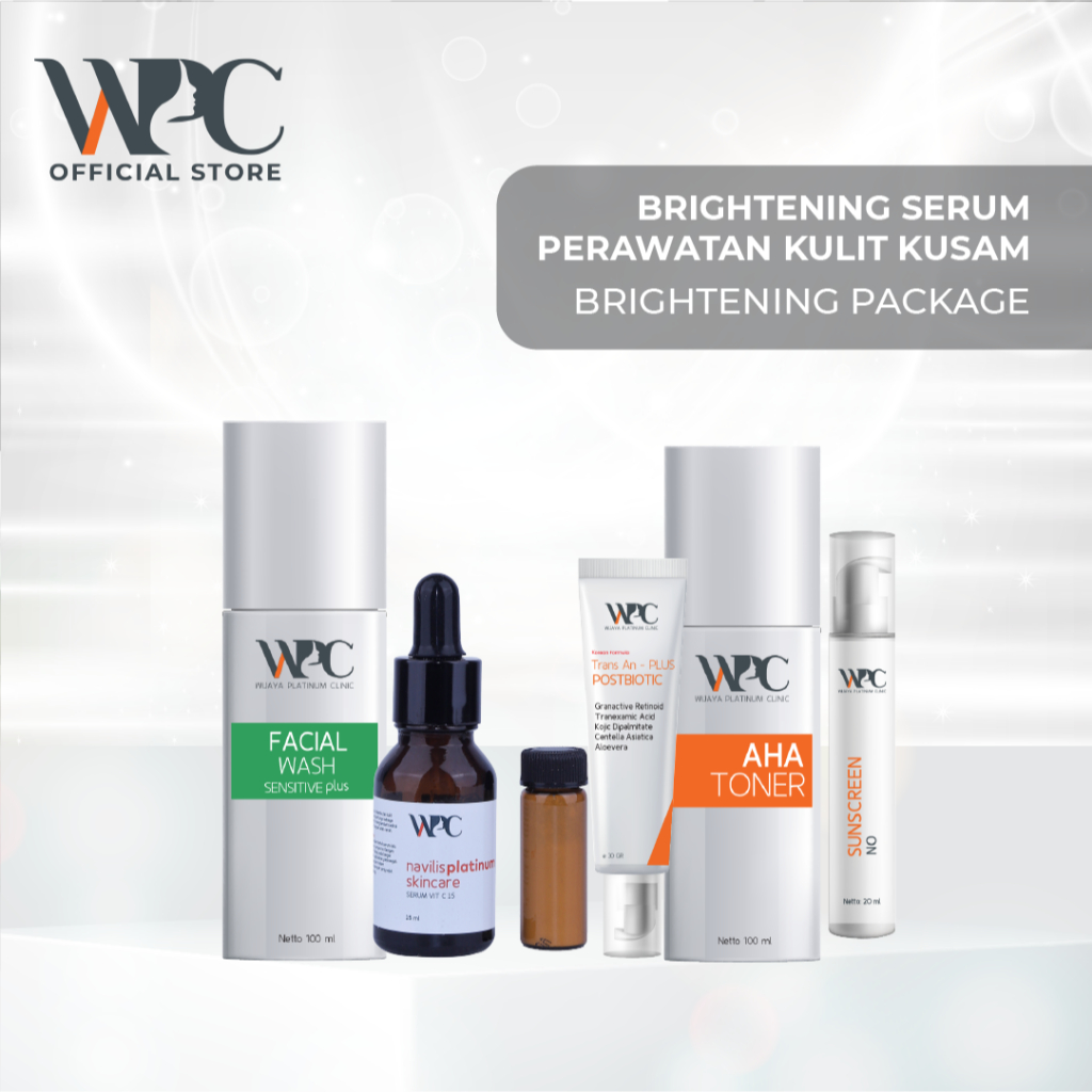 Brightening Serum Series Wijaya Platinum Brightening - Perawatan Kulit Kusam