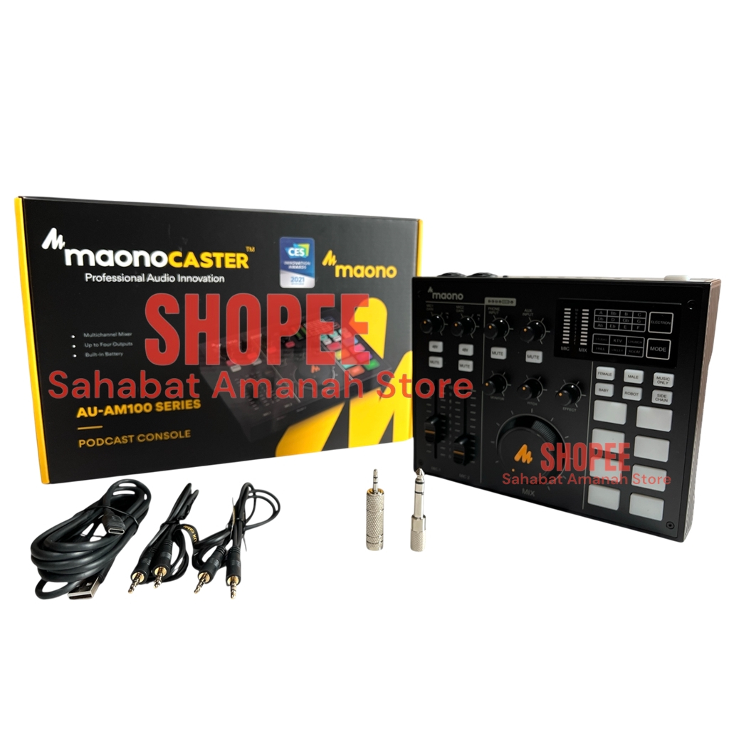 NEW ORIGINAL MAONOCASTER AU-AM100 Audio Interface Soundcard Maono AU AM100 AM 100 Free Conventer