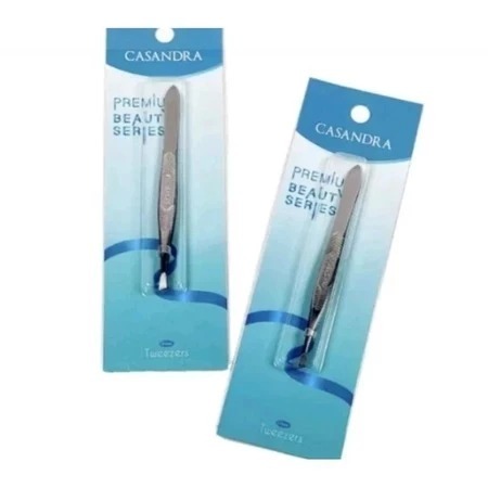 PINSET CASSANDRA Tweezer Miring Alat Pencabut Bulu Uban Alis