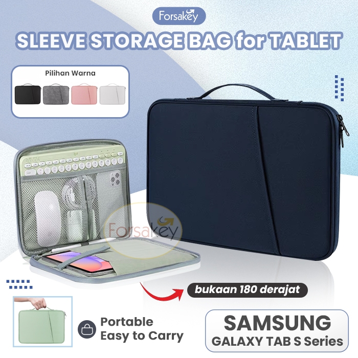 ( 6 PILIHAN WARNA ) Sleeve untuk Tablet Samsung Galaxy Tab S10 Lite 2025 S11 S10+ S9 S8 S7 S6 S5e S4