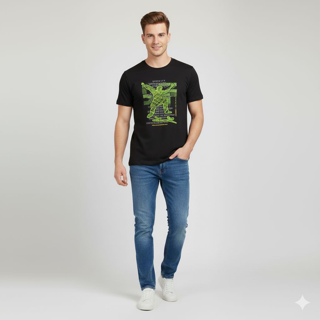 EiffelMall - Baju Kaos Pria Kaos Distro Original Terbaru Bisa COD Ukuran L Dan XL DT11