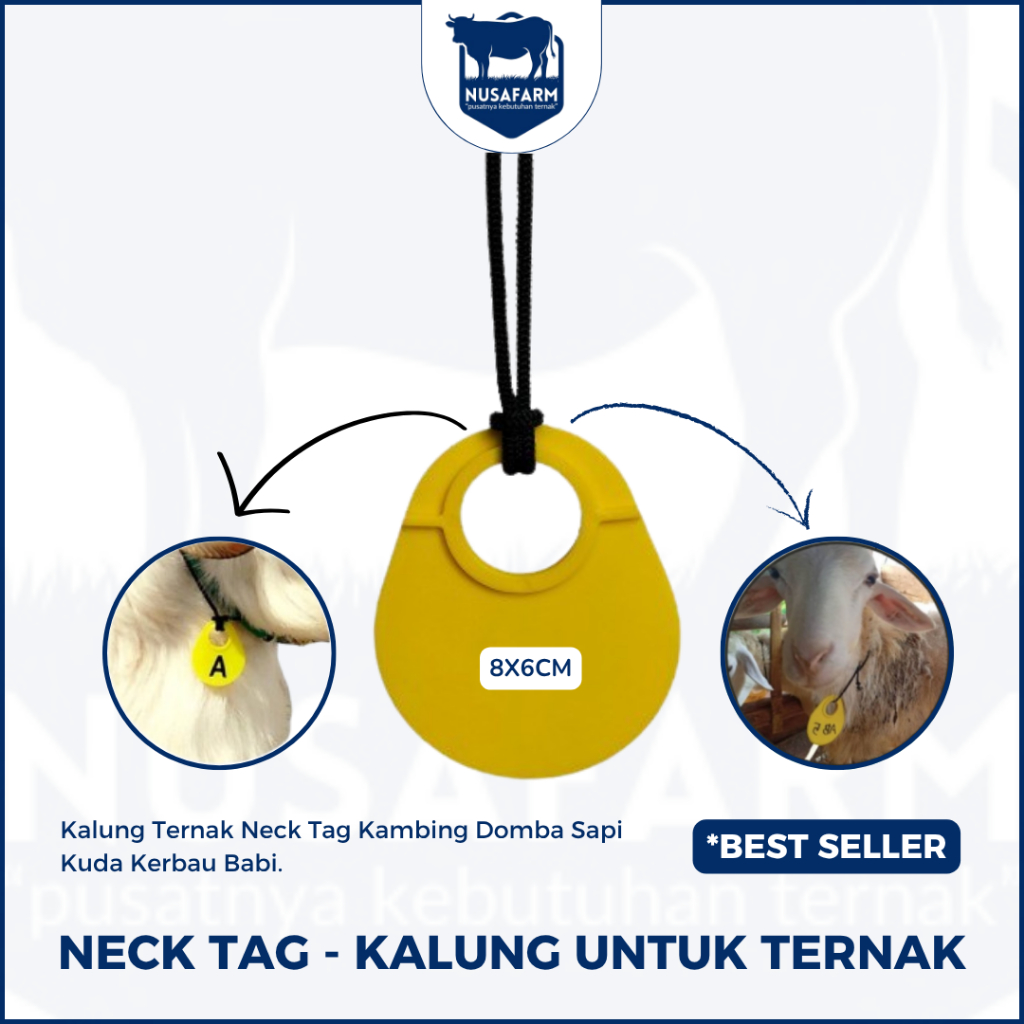 Jual Kalung Kambing Domba Sapi Babi Kerbau Neck Tag Kalung Ternak
