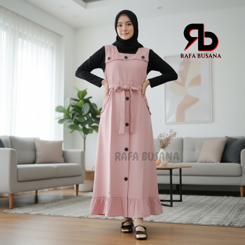 Overall Wanita Jumbo XL Baju Kodok Dewasa Bahan Katun Cigaret Premium