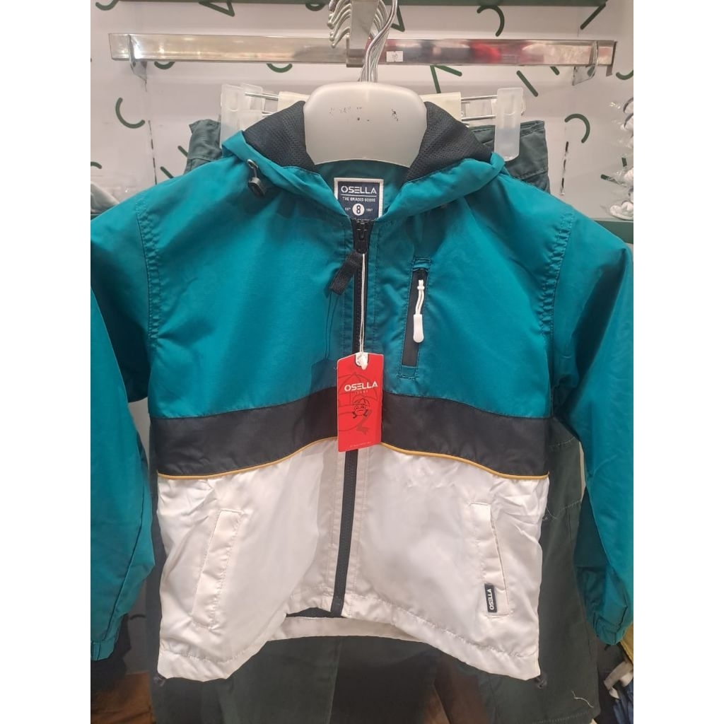 Osella jaket anak laki laki bahan parasut Original