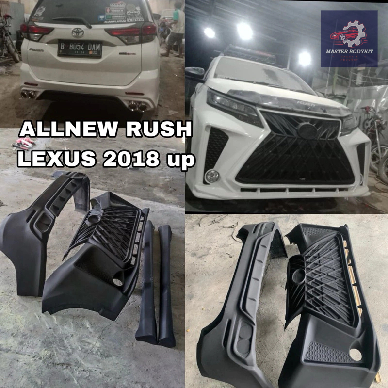 BODYKIT FULL BEMPER DEPAN BELAKANG TERIOS RUSH TAHUN 2018 - 2023 COSTUM MODEL LEXUS BEMPER MOBIL