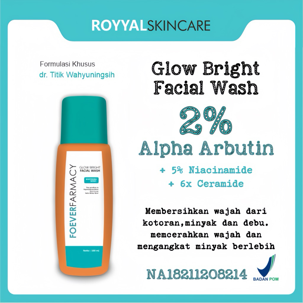 dr.Titik Wahyuningsih - Glow Bright Facial Wash - Sabun Wajah Pemutih