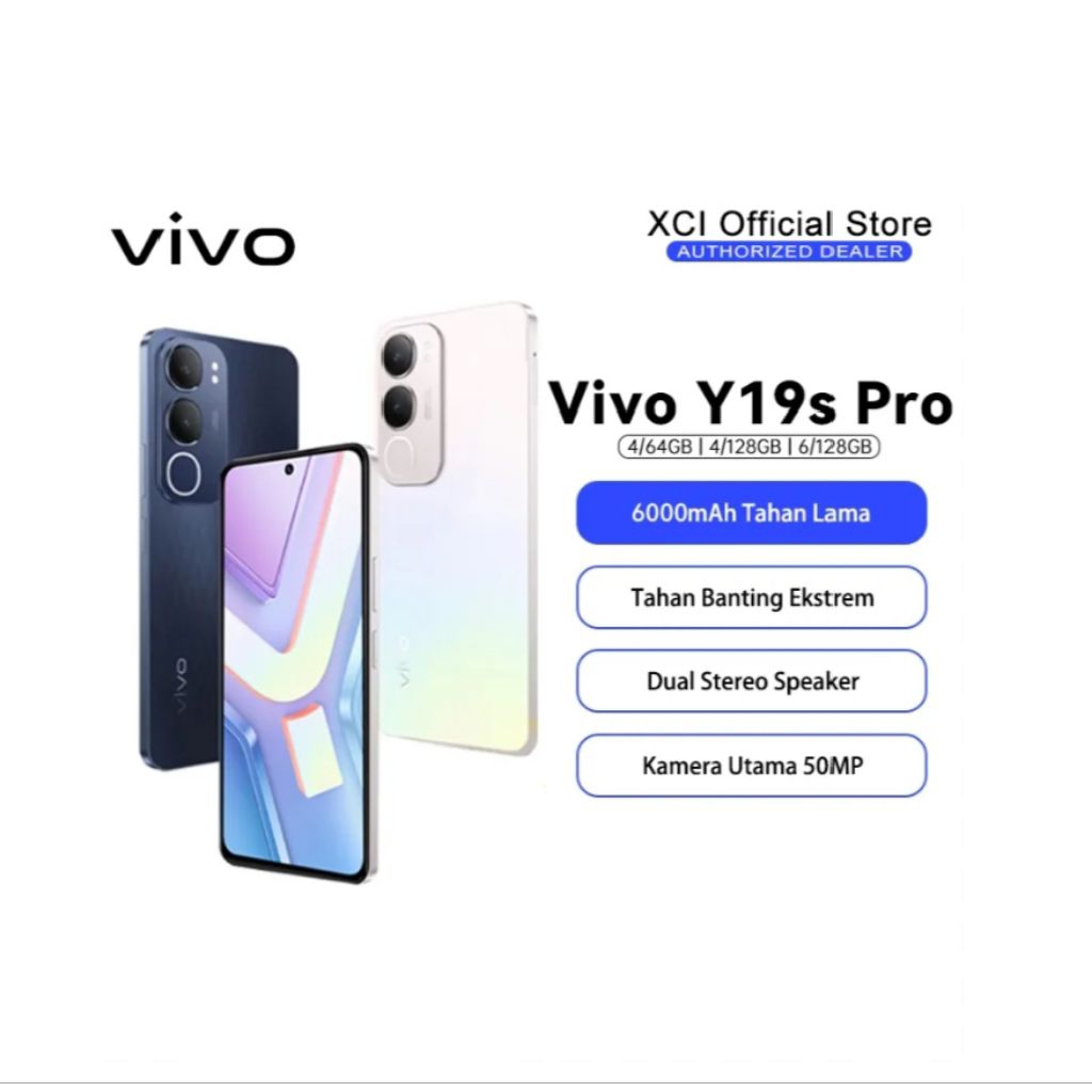 HP VIVO Y19s PRO 6/128 GB - VIVO Y19 S RAM 6GB ROM 128GB RESMI