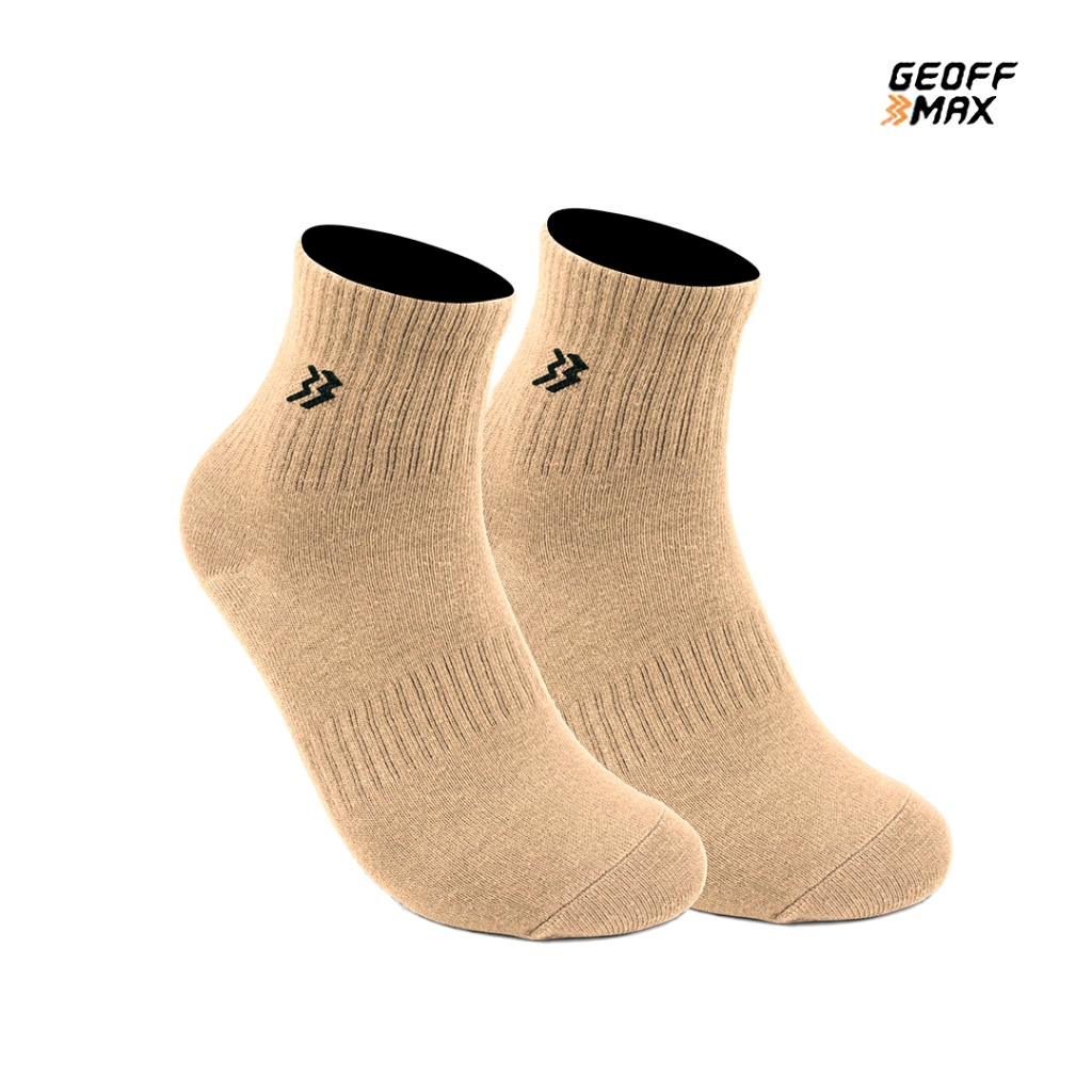 Geoff Max - Cisto Pale Khaki HC Socks Kaos Kaki Pendek Kaos kaki Pria & Wanita
