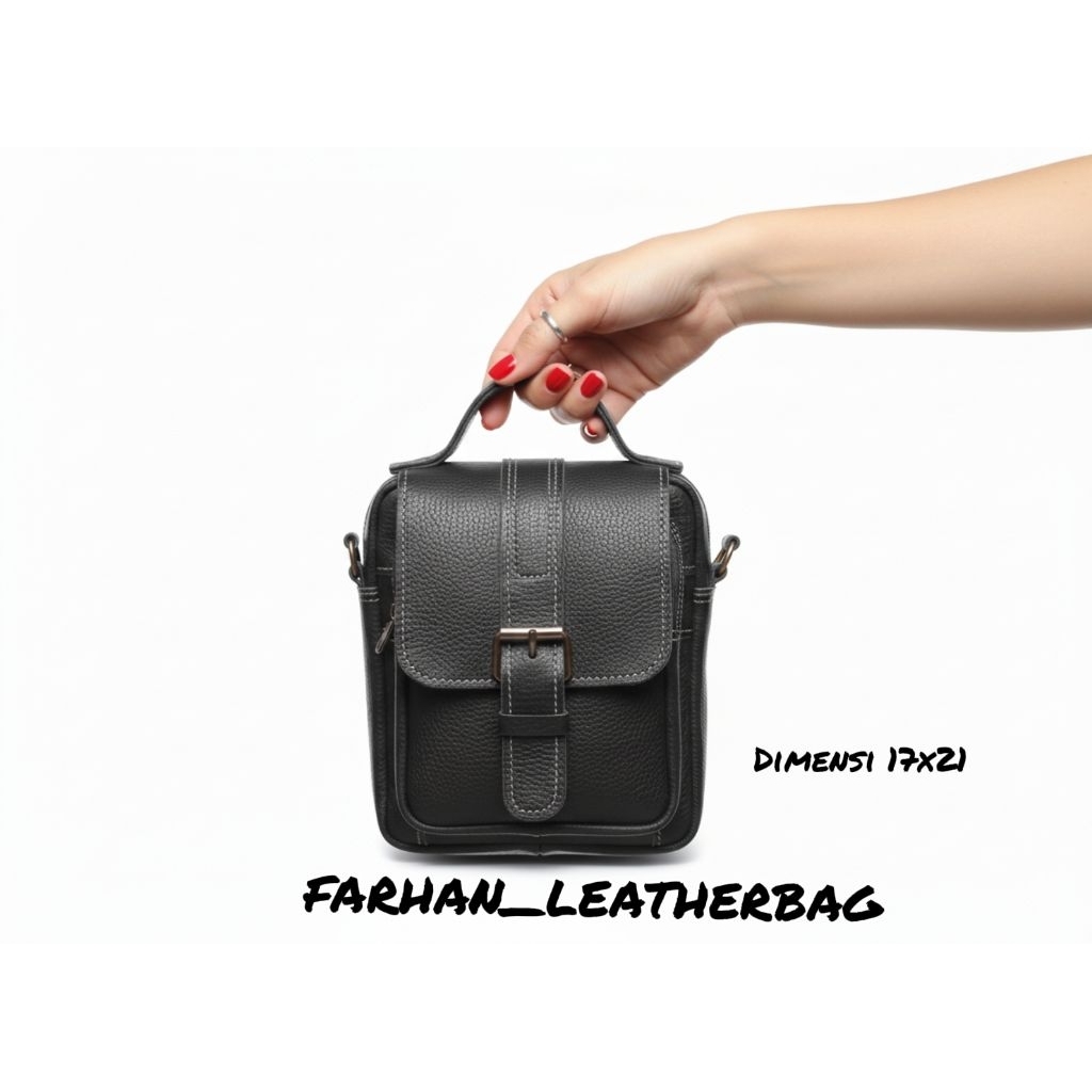 tas kulit pria tas selempang cowok tas kulit sapi super