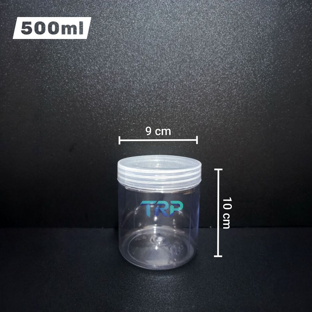 Toples Jar Tabung 500ml / Toples Kue Plastik 500ml
