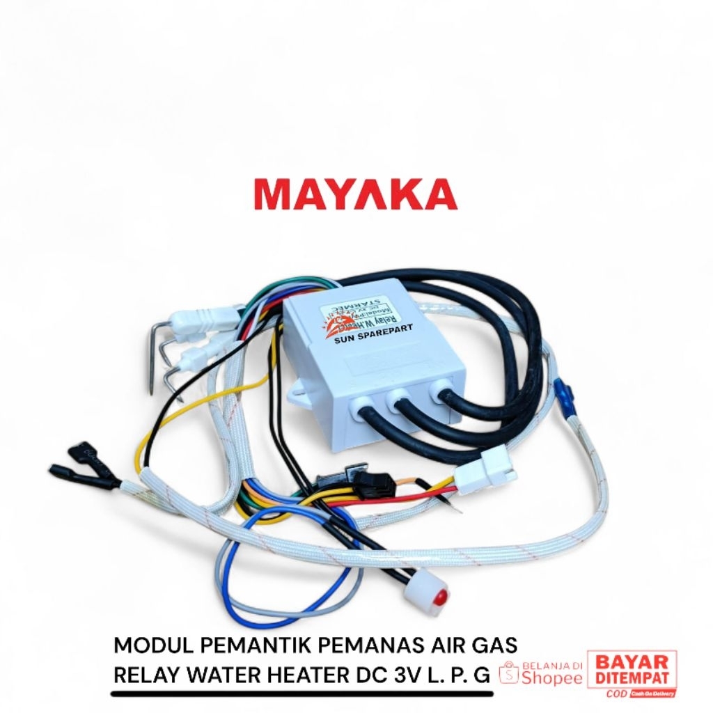 Modul pemantik pemanas air gas relay water heater Mayaka DC 3V produk suku cadang berkualitas