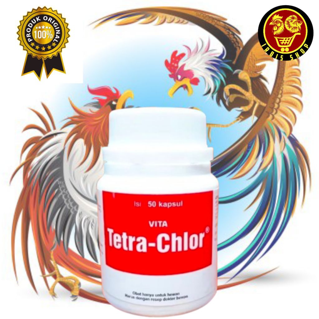 TETRA CHLOR 50 KAPSUL - Mengobati ayam ngorok atau ayam pilek